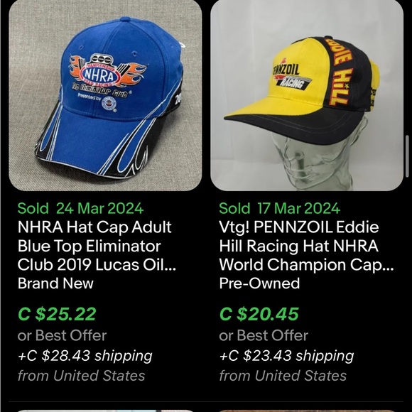 Vintage NHRA Top Eliminator Hat / Valcro / New / 2006 - Picture 8 of 9